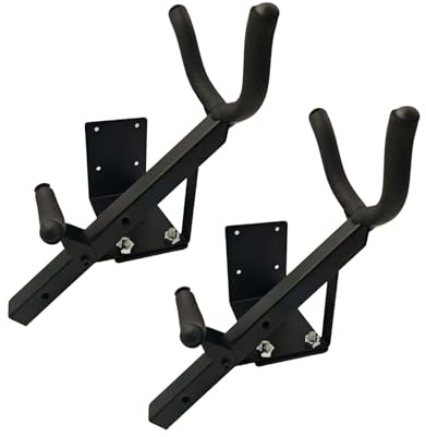 ZQEUXBE 2Pcs Saxophone Wall Mount Stand Hanger Metal Adjustable Alto Tenor Saxophone Holder Display Rack for Music Studio Home Sax Accessories