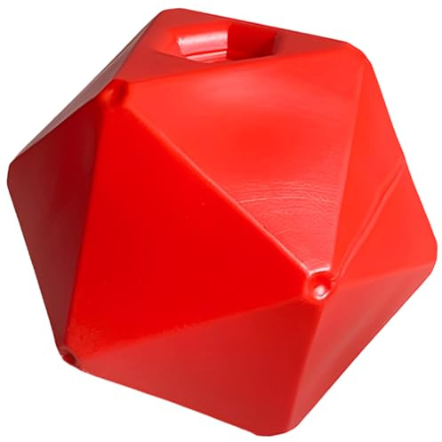 9 tum/23 cm hästgodis, livsmedelssäker Pp hästlekleksak, stressavlastare för tristess, underhållningslösning, betesmark, röd