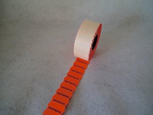 15000 Preisauszeichner Etiketten 26 x 12 mm, leucht rot, mit Vordruck: Sonderpreis permanent für Meto, Etimark, Contact, Herlitz, Jolly, Blitz