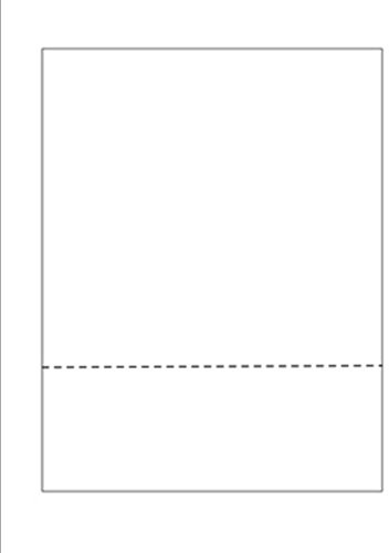 Print-Ready Business Forms (8-1/2 x 11) with Single, Bottom Micro-Perf for Separation, on White 24lb Bond Paper - 500 Sheets (Forms)