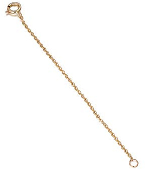 SISGEM Real Gold 4 Inch Necklace Chain Extender, 14K Gold Durable Removable Chain Extension for Gold Necklace Bracelet Anklet