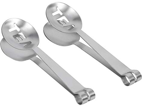 Spremi Bustine di Tè, Pinza Spremi Bustine da Te Riutilizzabili, Pinza per Bustine di Tè da 12 cm, Leggera Impugnatura per Filtro per Bustine Tè in Acciaio Inossidabile