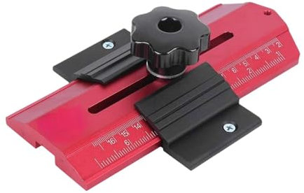 Sharplace Thin Tablesaw Jig Table Saw Accessories Carpentry Equipment Metal Accurate Repeat Narrow St Cuts Works Thin Jig, Red