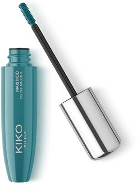 KIKO Milano Maxi Mod Colour Mascara 04, Mascara Colorato Con Mini Applicatore E Maxi Effetto Volume, 04 Metallic Green