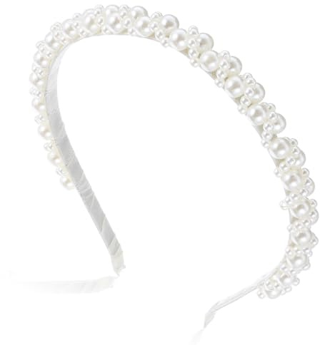 Subtlety Pearl Headband for Women, Girl Pearl Hair Accessories for Wedding Birthday Party, Hair Hoop Accessories for Photography