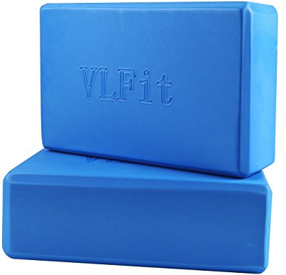 VLFit 2 Pezzi Blocchi Yoga - 23 x 15 x 7.5 cm - Eva Schiuma Supporto Blocco per Yoga, Pilates e allungamento