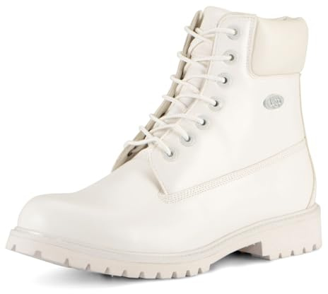 Lugz Men's Convoy Classic 6-inch Chukka Boot, White, 9.5 M
