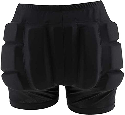 LIUHUO Pantalones Cortos Acolchados para protección de Cadera, esquí, Patinaje, Tabla de Nieve, Ciclismo