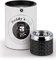 Buddy´s Bar – Windascher „Romeo“, hochwertiger Wind-Aschenbecher aus Glas mit Bajonettverschluss, Metall verchromt im gefrosteten Glas-Look, 9,5 cm x 9,5 cm x 8 cm, matt schwarz