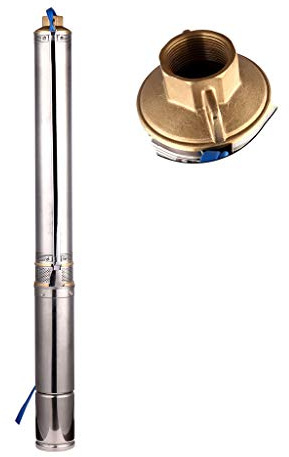 SHYLIYU Pompa per Pozzi Profondi 220V 550W Sommergibile Pompa Acqua 11800L/H Pompa Sommerse Pozzo Profondità Fino a 32m Con 10m Cordone