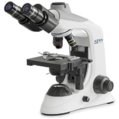 Kern KP-9257 OBE-12/13 Series Microscopio de luz transmitida Trinocular, Achromat 4/10/40, HWF10x18, 3W LED