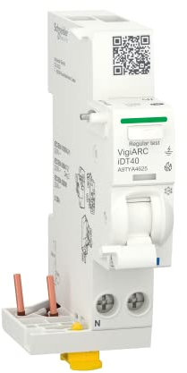 Schneider Electric - Acti9 Active iDT40 module détecteur arc différentiel 30mA ASI 1PN 25A - A9TYA4625