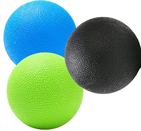 3St Tpe Fasciaboll Lacrosse Muskelavslappning Träning Sport Fitness Yoga Jordnötsmassageboll Triggerpunkt Stress Smärtlindring,Set b
