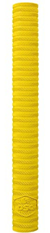 DSC Ring Line Band Chevron Cricket bat grepp | Färg: Gul | Förpackning med 1 | Material: Gummi | Bättre stötdämpning | Förbättrad kontroll | Enkel installation | Användning för alla spelare | Bekväm