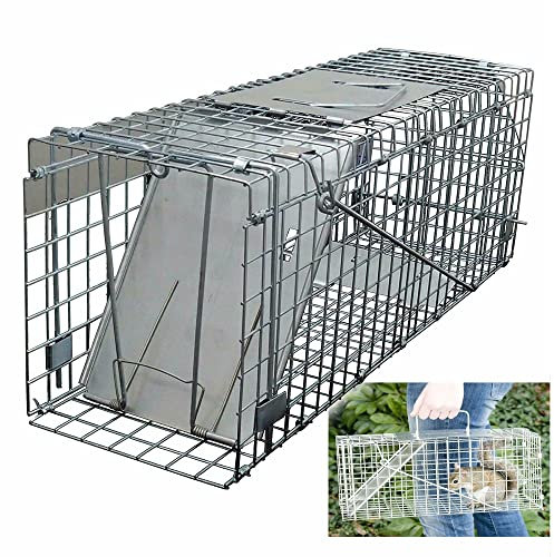 One-Door Live Animal Traps Cage for Rabbit, Squirrel, Possum, Skunk, Kitten, Mink - Humane Rat Trap Catch and Release, Chipmunk Trap Mouse Catcher for Indoor and Outdoor