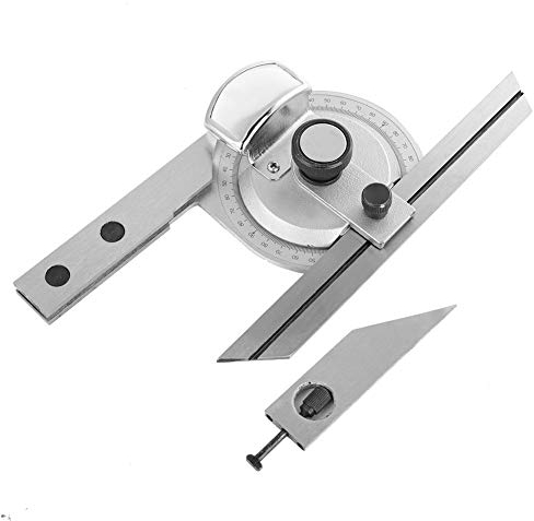 Universal-Winkelmesser 360 Grad 360-Grad-Stahl Universal-Winkelmesser Winkelsucher Messlineal W Lupe Karbonstahl Universal mit Lupe