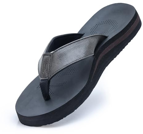 MGGMOKAY Chanclas Hombre Verano Playa Flip Flops Ortopedicas Soportes de Arco Sandalias