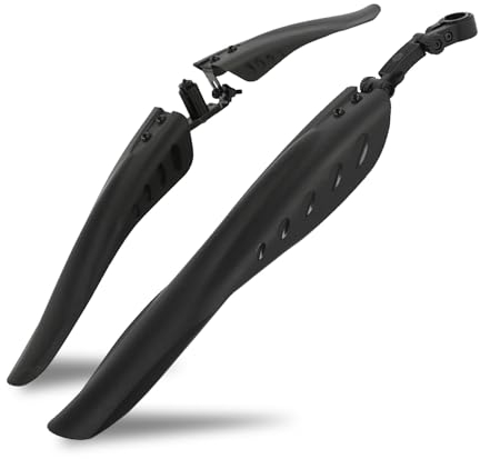 zzmorni Universal Fahrrad Schutzblech Kit, 24-29 Zoll Rennrad/Mountainbike Schutzblech, MTB Steckschutzblech, Verstellbarer Winkel, einfach zu