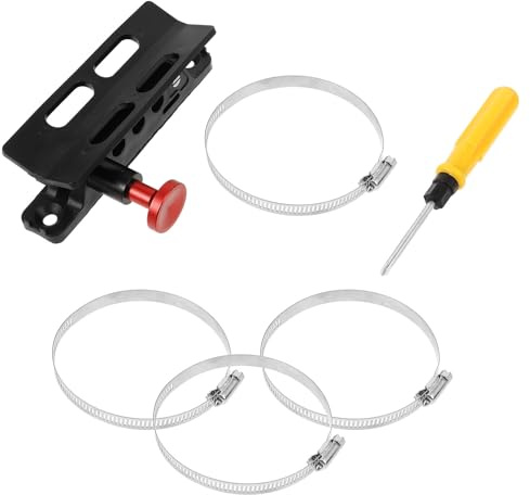Alipis Support d'Extincteur Réglable pour Véhicule Compatible Jk/Fixation Robuste en Acier Inoxydable Livré Clé de Montage Support de Rangement Sécurisé pour Extincteur Voiture