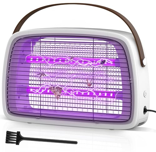 seenlast Lámpara Antimosquitos, 3800V Mata Mosquitos electrico con lamaparas UV Trampa matamoscas electrico, Repelente Anti Mosquitos Interior para el Hogar, Cocina, Jardín, Oficina