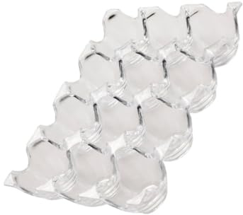 HYTROVE Portauova per Proteggere e le Uova in Acrilico Trasparente 12 Scomparti Resistente Scatola per Uova da Frigorifero e Freezer