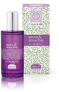 Helan, Mora e Muschio, Profumo Donna, Eau De Parfum, Sentori Freschi sulla Pelle del Corpo, con Note Fruttate dell'Arancio di Sicilia, Mirtillo e Lampone, 50 ml - Made in Italy