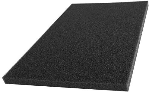 cyclingcolors Mousse de filtre à air universelle plaque filtrante à découper 300x210mm auto moto mobylette quad tondeuse débroussailleuse aspirateur fenêtre entrée aération, 10mm