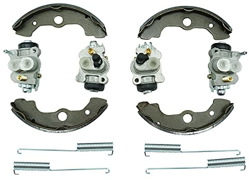 M MATI Front Brake Wheel Cylinders Left&Right All Four with Shoes for Honda TRX300FW Fourtrax 300 4X4 1988 1990-2000 (Only for FW 4X4 Editon) TRX350 Fourtrax Rancher 350 2000-2003