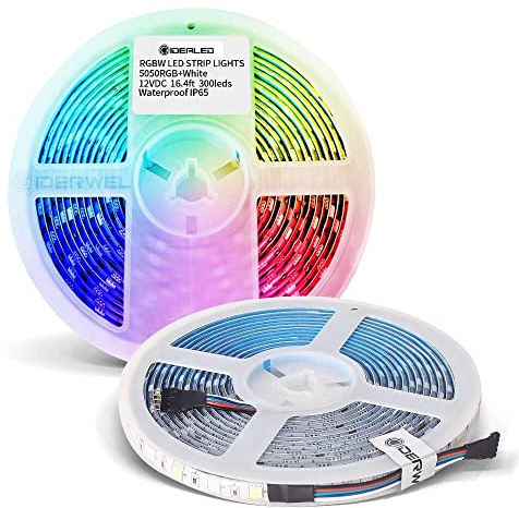 RGBWW striscia LED 5m,12V RGB bianco freddo bianco caldo (2700K-6000K) dimmerabile,450 LED SMD5050,flessibile,6 fili RGBCCT per illuminazione ambientale,Lightstrip Plus,solo RGBWW LED Strip Lights