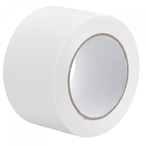 sourcing map Tissu Reliure Réparation Bande Rouleau 70mm x 45 mètres 5.3 Mil Blanc