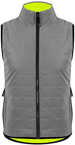 AERO|TECH|DESIGNS | Men's Sierra Reversible Cycling Vest | Safety Yellow | Large