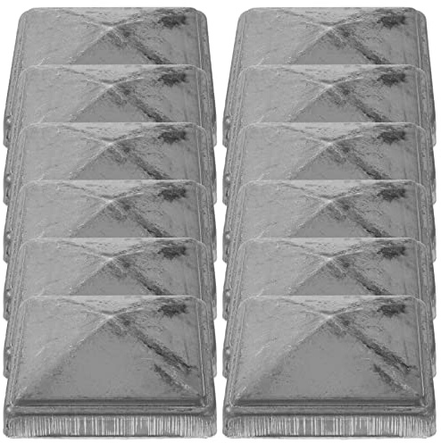 TEHAUX 12 Piezas De Tapa De Columna Piramidal Cubierta De Valla Tapas De Barandilla Decoración De Cubierta Pasillos Tapa De Poste Tapas De Postes De Hormigón Adornos Para Postes