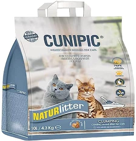 Lecho Natural aglomerante para Gatos Naturlitter 10 LTS