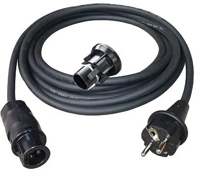 Betteri BC01 Balkonkraftwerk Kabel 3/5/10 Meter inkl. Endkappe AC Kabel mit Betteri BC01 Buchse auf Schuko Stecker(IP44) Verlängerung Adapter geeignet - Hoymiles, Deye, NEP (3 Meter)
