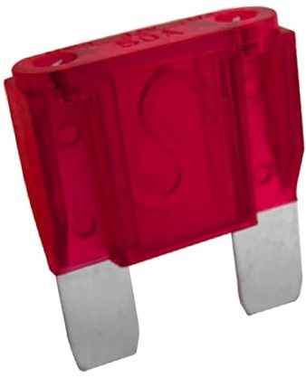 A ABSOPRO 5 Pcs Car Blade Fuse Red Plastic 50A 32V | Fast Acting, Large Blade Fuse
