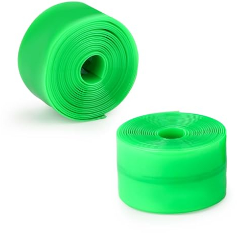 2 Stück Fahrradreifen Einlage, Grüner Gummi Fahrradschlauch Flacher Schutz Fahrradreifen Zubehör Kompatibel mit 30,5 cm, 40,6 cm, 45,7 cm, 50,8 cm, 61 cm, 66 cm, 69,8 cm, 73,7 cm