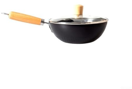 Piccola padella leggera, 20/24 cm, in ferro battuto, non rivestita, per fornello da ristorante (24 cm)