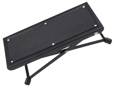 BESTonZON Fußhocker Für Gitarre Gitarren-fußstütze Aus Robustem Material Komfortabel Für Gitarristen Faltbar Und Platzsparend Für Übung Und Auftritt