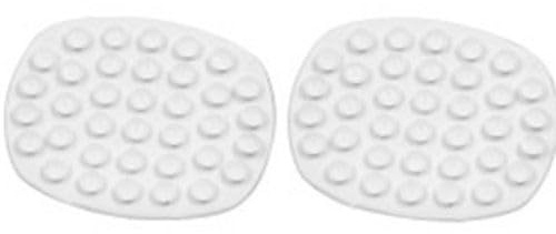 2Pcs White Soap Holder Rubber Suction Grip Anti Slip Rubber Soap Holder White Colour for Kitchen Bathroom Shower Anti Slip Sucker.