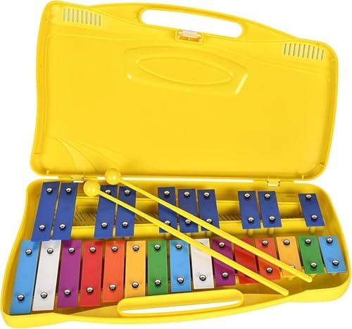 Metalofono per appunti con piastre di ferro colorate, strumento musicale a percussione sicuro e durevole per giocattolo educativo per sviluppare ritmo e creatività