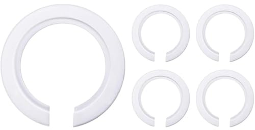 Anillos Reductores para Pantalla – Pack 5 Unidades 42 mm a 29 mm, Adaptador Pantalla Lámpara E27 a E14, Convertidor Portalámparas, Plástico Resistente Blanco, PUNTO ES LIGHTING