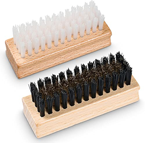 PREMYO Brosse à Poils Laiton et Nylon Nettoyage Efficace Mini Set