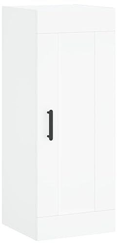 vidaXL Armario de Pared Madera de ingeniería Blanco 34,5x34x90 cm
