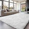 Sour Lemon Hochflor Teppich Grau Teppich Wohnzimmer 160x230 Waschbar Anti-Rutsch Extra Große Teppiche Schlafzimmer Flauschige Moderne Teppiche Matte Teppichen für Schlafzimmer Kinderzimmer
