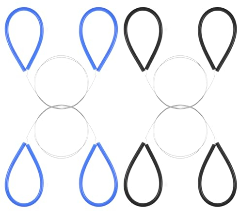 Molain 4 Stück Tonschneider Draht, Edelstahl Schneidedraht mit Gummigriff Schneiden Werkzeuge für Töpferton Keramik Kunstskulpturen und Ton Keramikherstellung