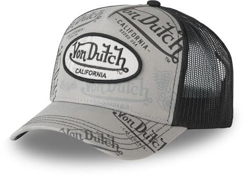 Von Dutch Cappello Uomo e Donna, Trucker Cafe, Grigio C02
