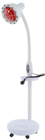 Caskunbsy 275W Rotlichtlampe Wärmelampe,Rotes Infrarot-Behandlungslicht, Ferninfrarot-Wärmelampe, Infrarot-Wärmelampe für den Körper