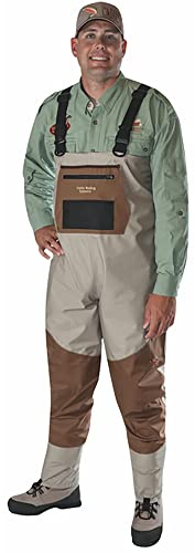Caddis Men's Attractive 2-Tone Tauped Deluxe Breathable Stocking Foot Wader, X-Large Short Stout(DOES NOT INCLUDE BOOTS)