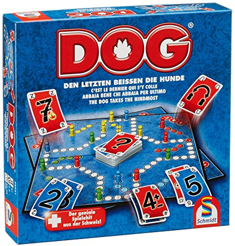 Schmidt Spiele 49331 DOG, Den Letzten beissen die Hunde, Familienspiel, FFP Artikel