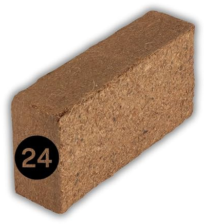 ProFlora® Kokoserde gepresst - Biologisch abbaubare, torffreie Blumenerde aus Kokosfasern ideal als Anzuchterde (24 Stück)